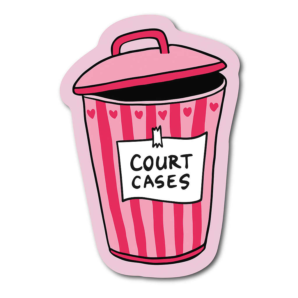 Court cases sticker